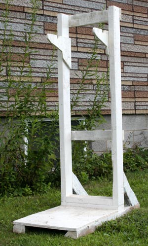 homemade bike repair stand